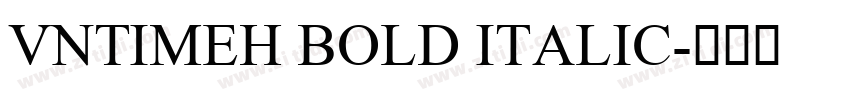 VnTimeH Bold Italic字体转换